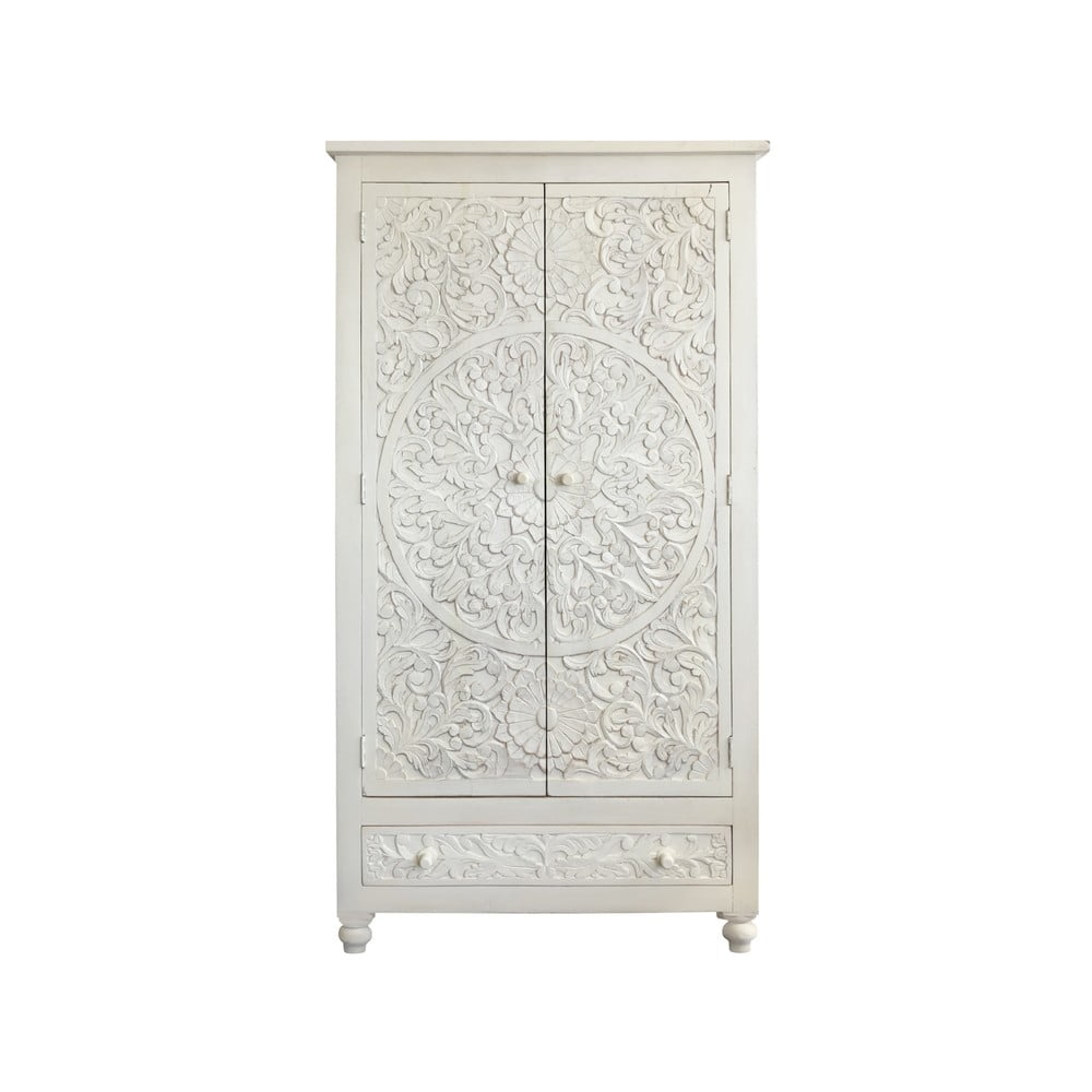 Șifonier crem din lemn de mango 180x40 cm Kalhana – Støraa
