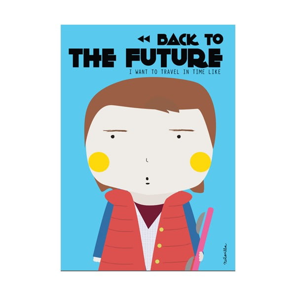 Poster NiñaSillaBack to the Future, 21 x 42 cm