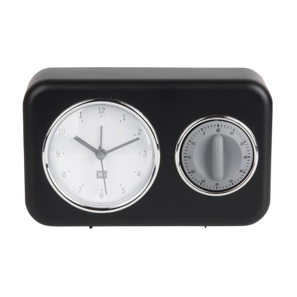Ceas cu timer de bucătărie PT LIVING Nostalgia, negru-image-1