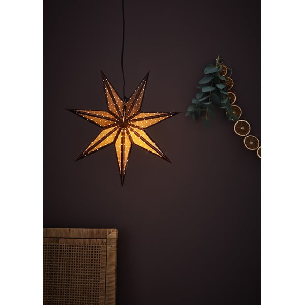 Decorațiune luminoasă maro ø 45 cm  cu model de Crăciun Glitter – Markslöjd-image-1
