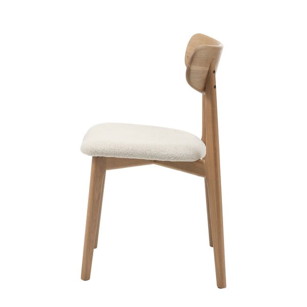 Scaun de dining crem/în culoare naturală Elim – Unique Furniture-image-4