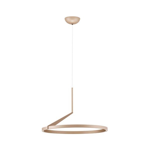 Lustră roz auriu LED cu intensitate reglabilă din aluminiu ø 60 cm Tilia – Nova Luce