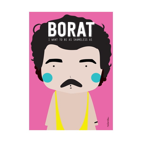 Poster NiñaSilla Borat, 21 x 42 cm