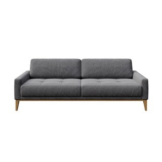 Canapea MESONICA Musso Tufted, gri deschis, 210 cm