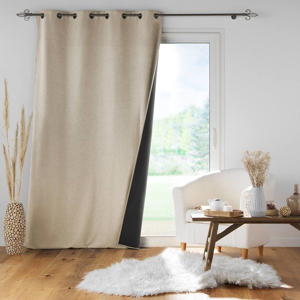 Draperie bej 140x260 cm Jupiter – douceur d'intérieur-image-3