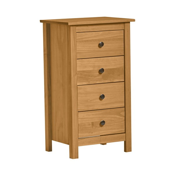 Comodă cu 4 sertare din lemn masiv de pin Marckeric Berna-image-3