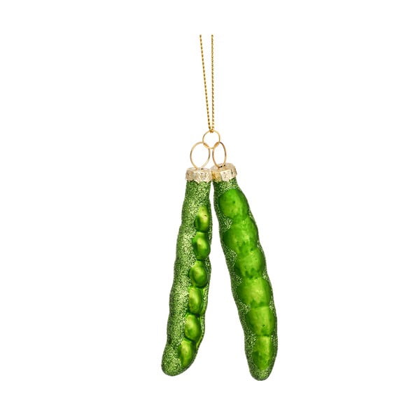 Ornament de Crăciun din sticlă Peas – Sass & Belle