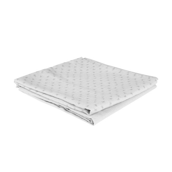 Pătură  înfășat pentru copii gri deschis din muselină  120x120 cm Lil Planet – Roba-image-3