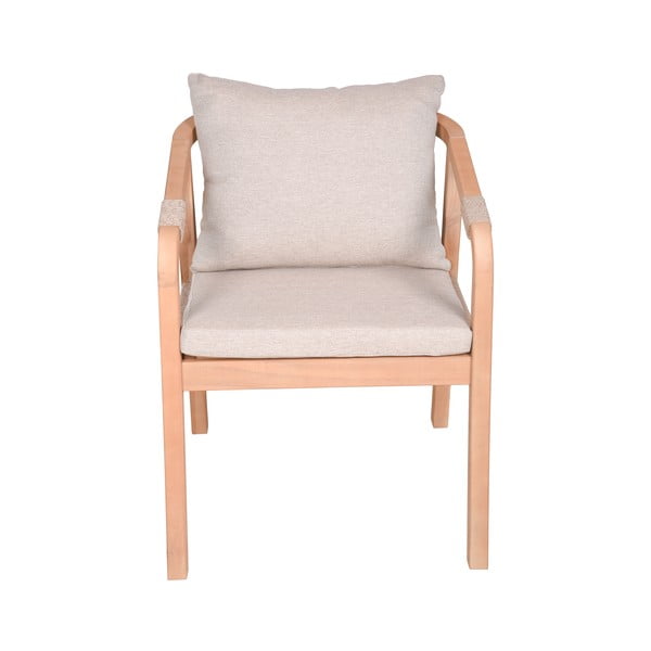 Scaune de grădină în culoare naturală 2 buc. din lemn masiv Bogota – Garden Pleasure-image-1