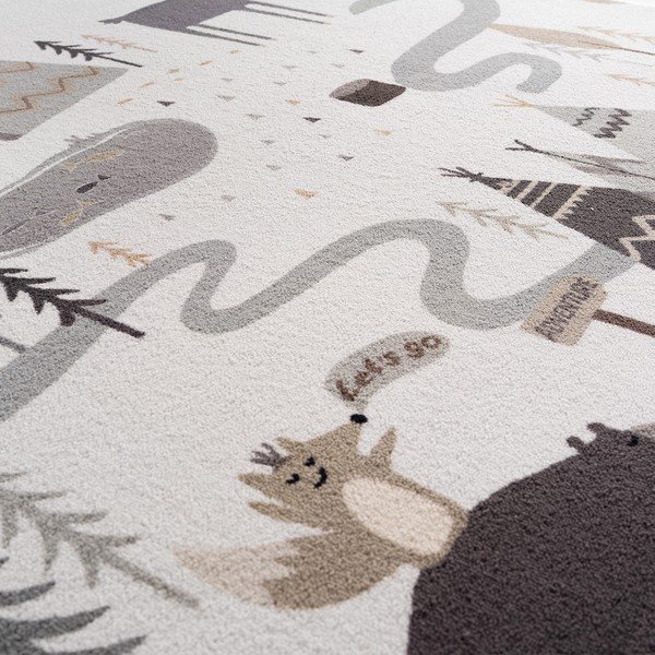 Covor pentru copii crem lavabil ø120 cm Coco 1135 – Ayyildiz Carpets-image-2