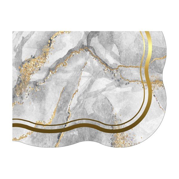 Covorașe de baie gri/aurii 2 buc. 60x100 cm – Foutastic-image-4