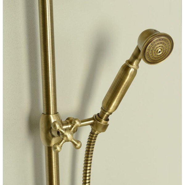 Set de duș în culoarea bronzului din alamă 142 cm cu duș suspendat/cu duș de mână Antea – Sapho-image-2