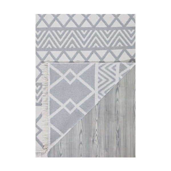Covor din bumbac Oyo home Duo, 160 x 230 cm, alb-gri-image-4