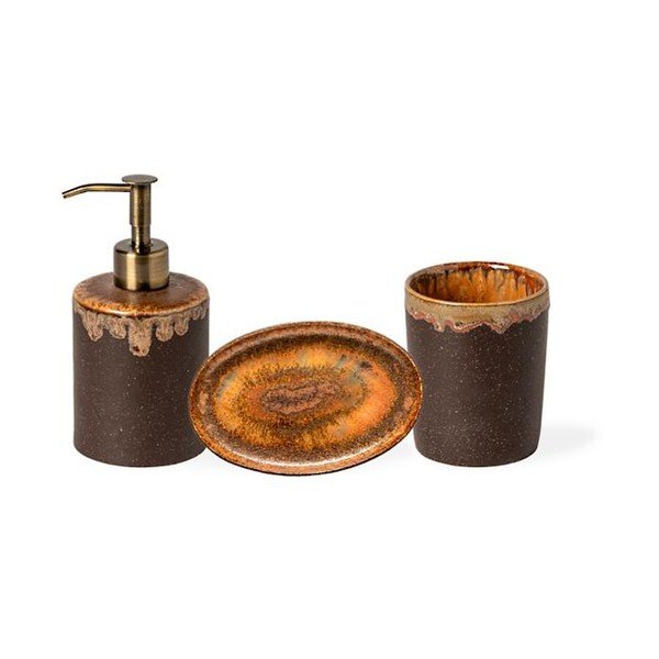 Suport pentru periuța de dinți maro din gresie ceramică Poterie Bath – Casafina-image-1