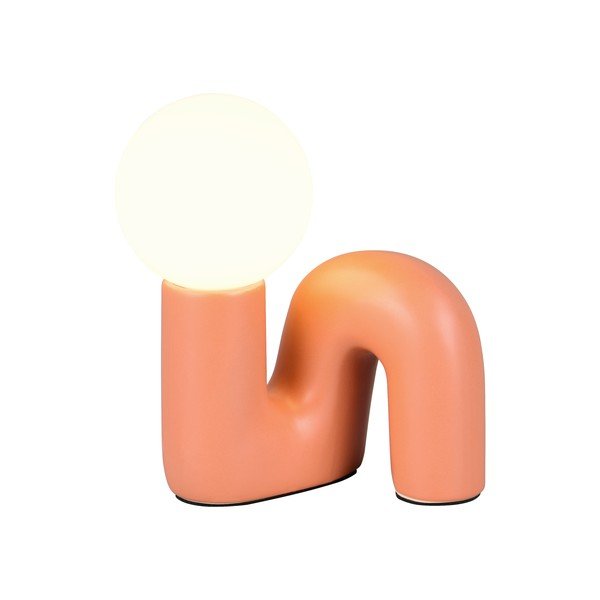 Veioză portocalie din ceramică (înălțime 21,5 cm) Quinn – Reality-image-2