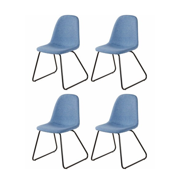 Set 4 scaune Støraa Colombo, albastru