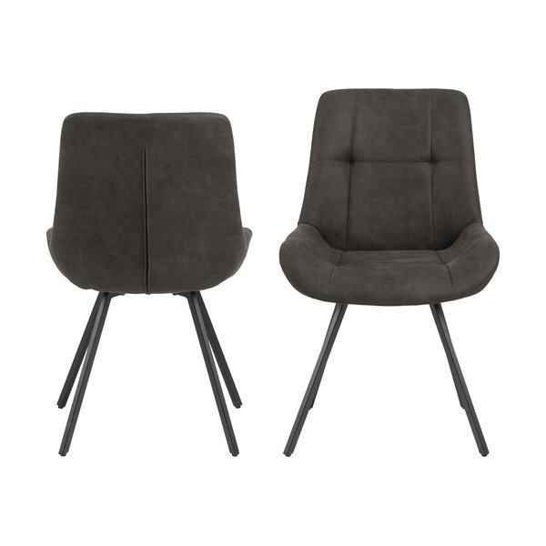 Scaun dining Actona Waylor, gri antracit-image-4