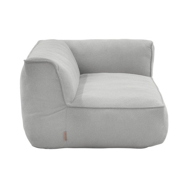 Modul de canapea de grădină gri deschis cu tapițerie din țesătură bouclé (cu colț variabil) Grow – Blomus-image-1