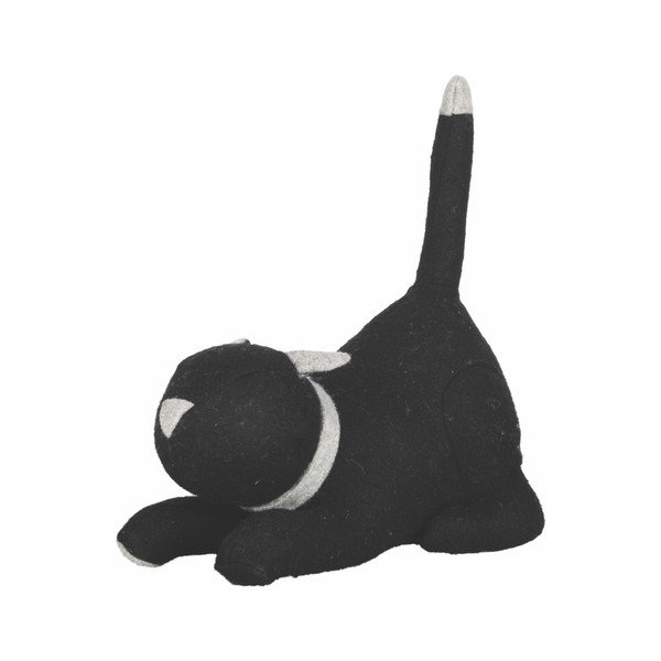Opritor ușă Esschert Design Cat, negru