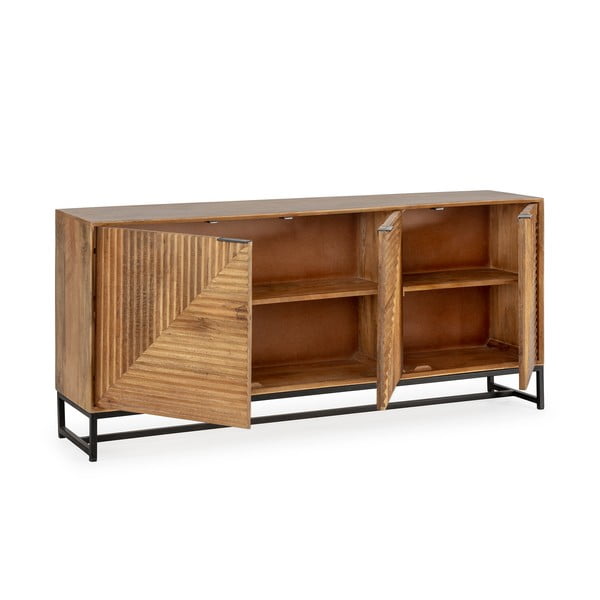 Comodă în culoare naturală din lemn de mango 170x79x40 cm Nereida – MOME-image-4