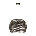 Lustră neagră cu abajur din bambus ø 35 cm – Casa Selección