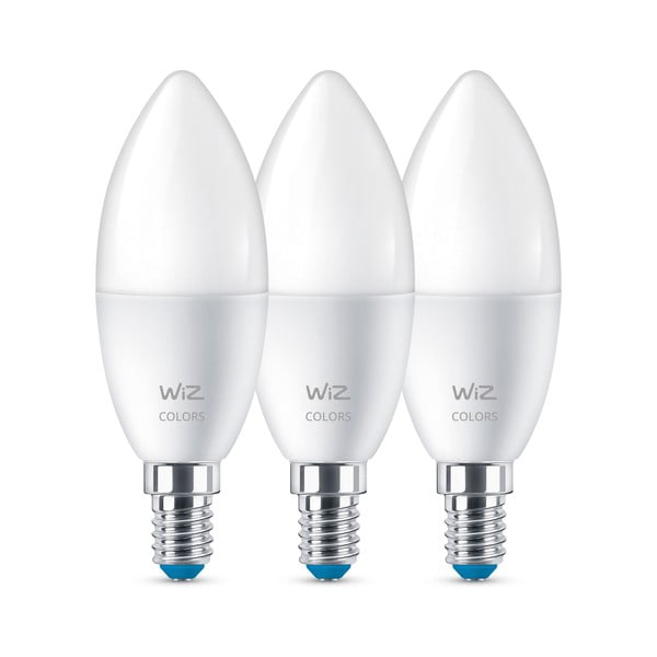 Becuri smart LED E14, 3 buc. 5 W – WiZ
