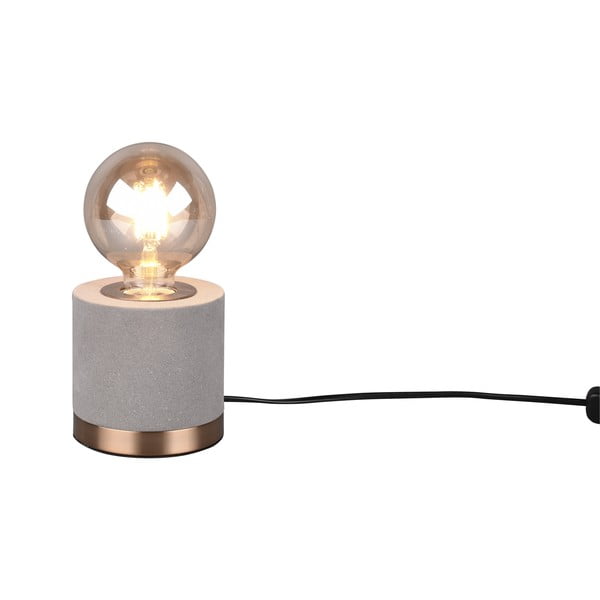 Veioză gri din catifea (înălțime 11 cm) Judy – Trio-image-2