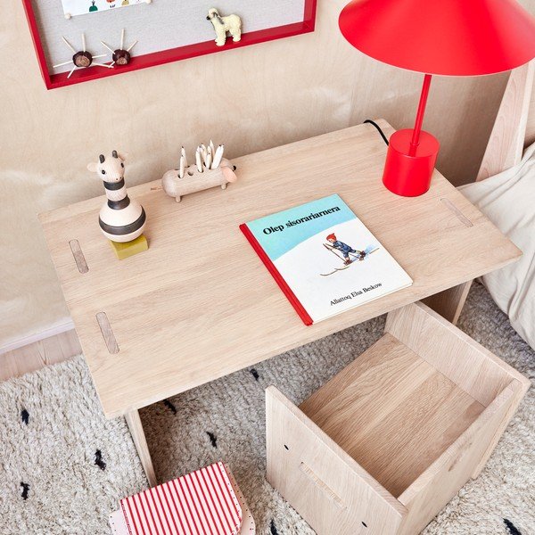 Veioză roșie din metal (înălțime 50 cm) Kasa – OYOY Living Design-image-2