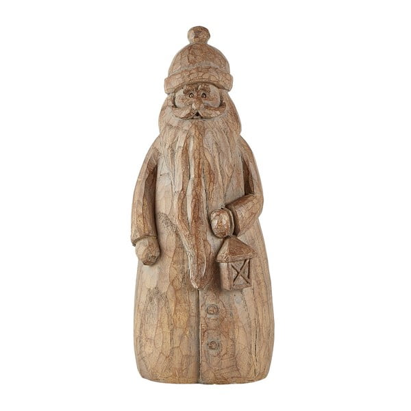 Statuetă KJ Collection Santa Claus, 24,5 cm, maro
