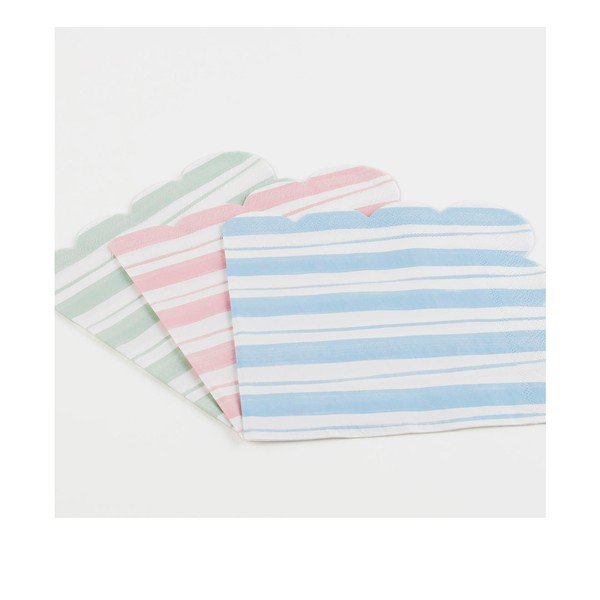 Șervețele 16 buc. din hârtie Ticking Stripe – Meri Meri-image-1