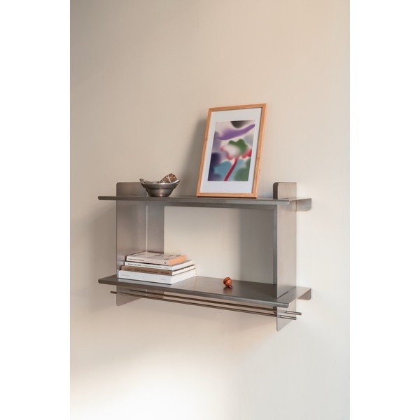 Raft argintiu etajat din metal 70 cm Tivo – noo.ma-image-1