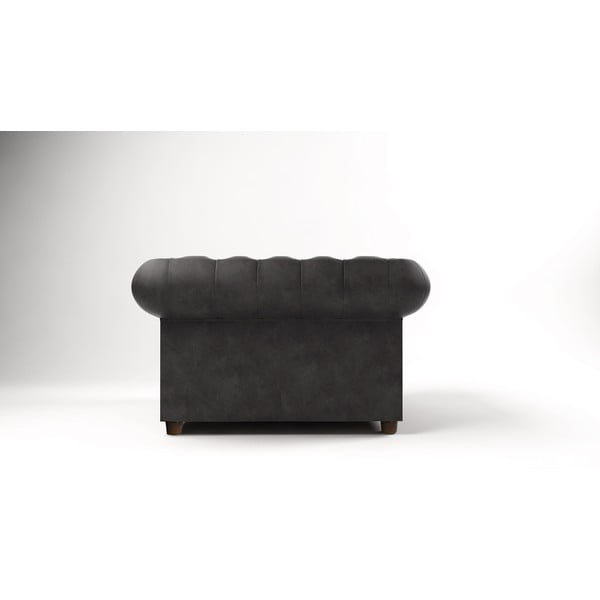 Fotoliu gri antracit cu tapițerie din catifea Cambridge – Ropez-image-2