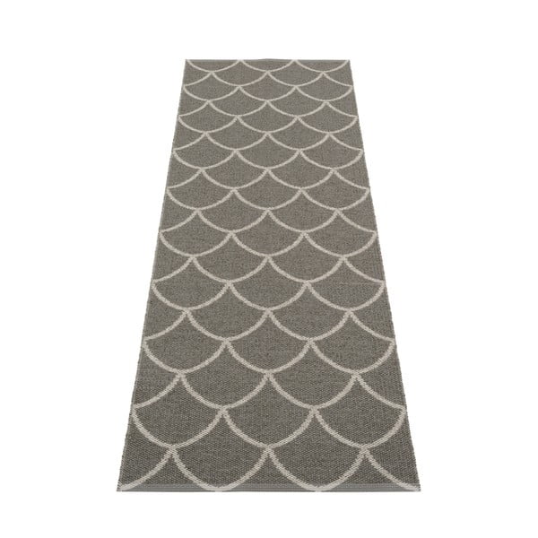 Covor tip traversă pentru interior și exterior gri 70x225 cm Kotte Charcoal – Pappelina