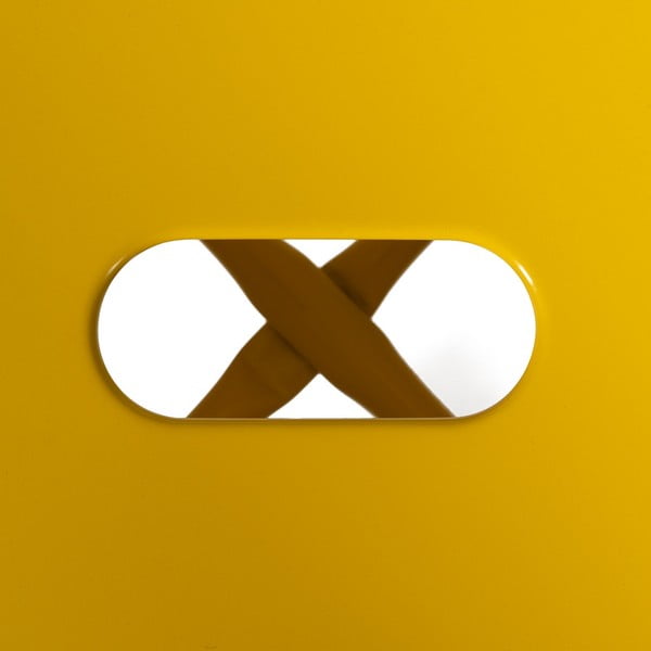 Set de scaune de bar galben 2 buc. din metal (înălțime șezut 61 cm) – Ixia-image-3