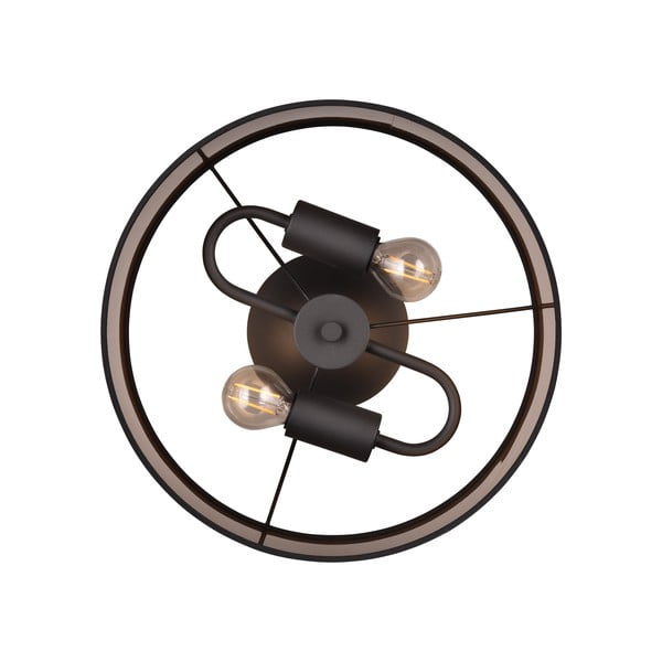 Plafonieră neagră-maro ø 30 cm Davos – Reality-image-2