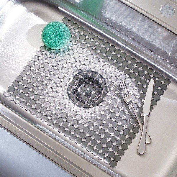 Protecție antiderapantă pentru chiuvetă iDesign Orbz, 30,5 x 40,5 cm-image-2