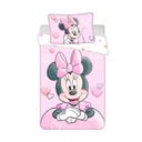 Lenjerie de pat pentru copii din bumbac pentru pătuț 100x135 cm Minnie – Jerry Fabrics