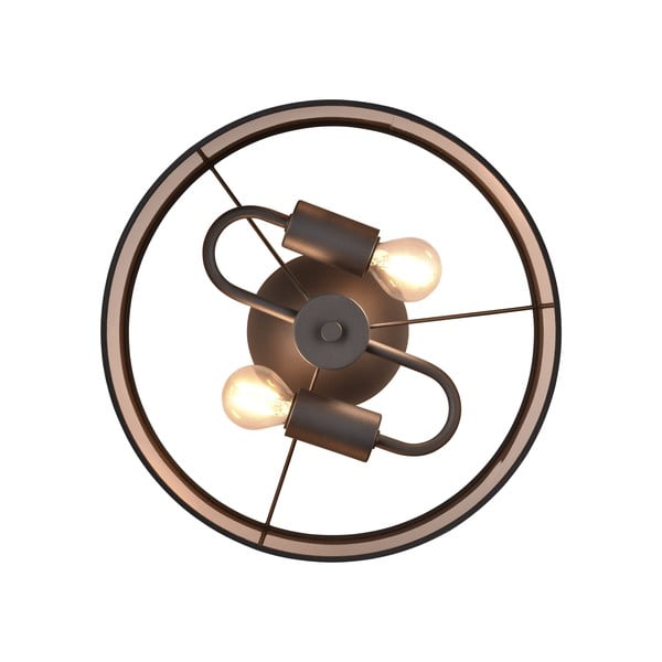 Plafonieră neagră-maro ø 30 cm Davos – Reality-image-3