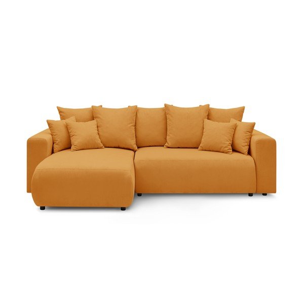 Colțar extensibil variabil din reiat Bobochic Paris Envy, galben muștar-image-3