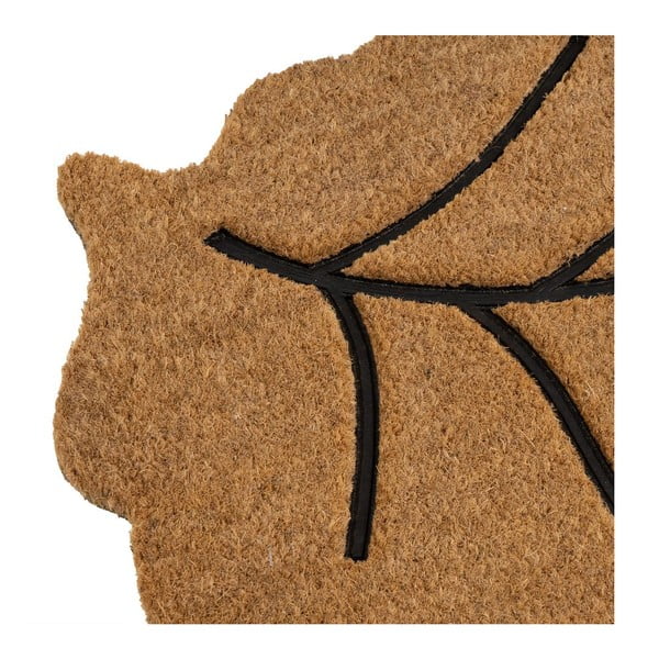 Covoraș de intrare din fibre de nucă de cocos 45x75 cm Leaf – Casa Selección-image-3