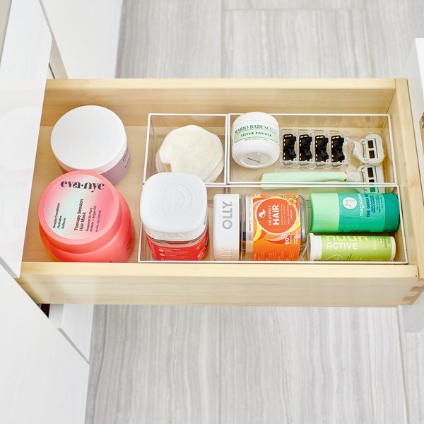 Organizatoare de baie pentru cosmetice 3 buc. din plastic reciclat Stack & Slide – iDesign-image-4
