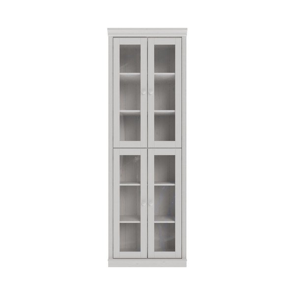 Vitrină albă din lemn de pin 74x223x37 cm Anita – Støraa