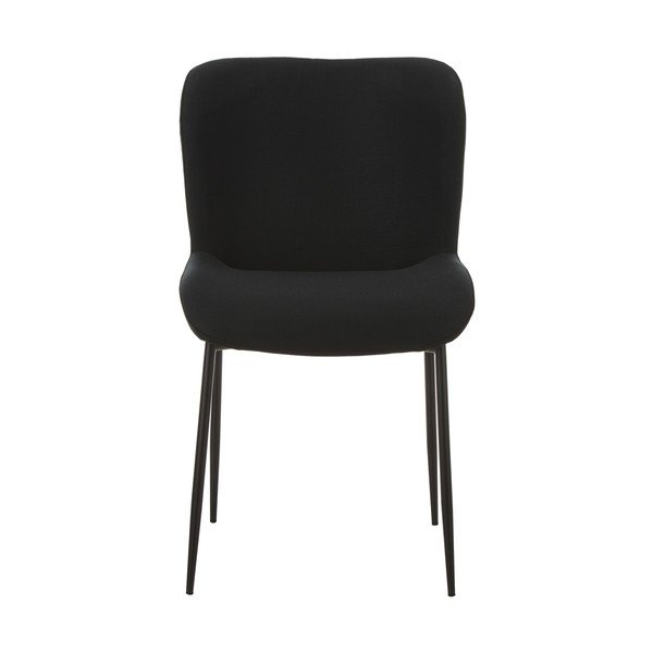 Scaun tapițat cu finisaj de catifea Westwing Collection Tess, negru-auriu-image-2