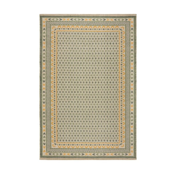 Covor verde din amestec de iută 120x170 cm Mara Jute Border – Flair Rugs
