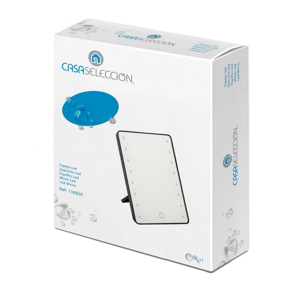 Oglindă cosmetică cu led 17x22 cm – Casa Selección-image-3