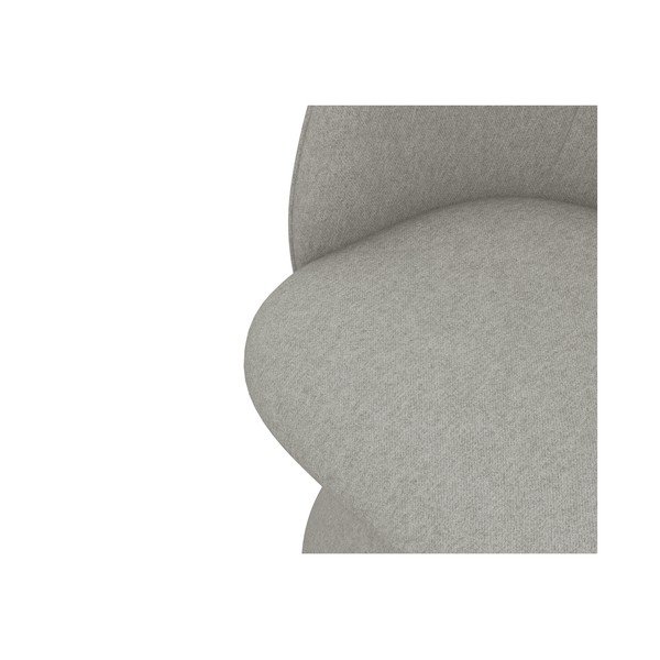 Scaun de sufragerie gri deschis tapițat Maia – Makamii-image-4