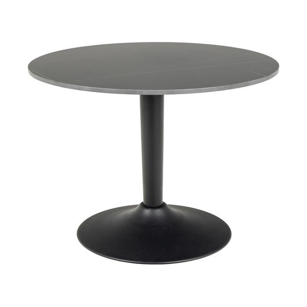 Măsuță de cafea neagră rotundă cu blat ceramic ø 60 cm Malta – Actona