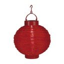 Felinar solar LED Star Trading Summer, ø 30 cm, roșu