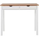 Birou din lemn de pin Støraa Gava, lungime 100 cm, alb - maro