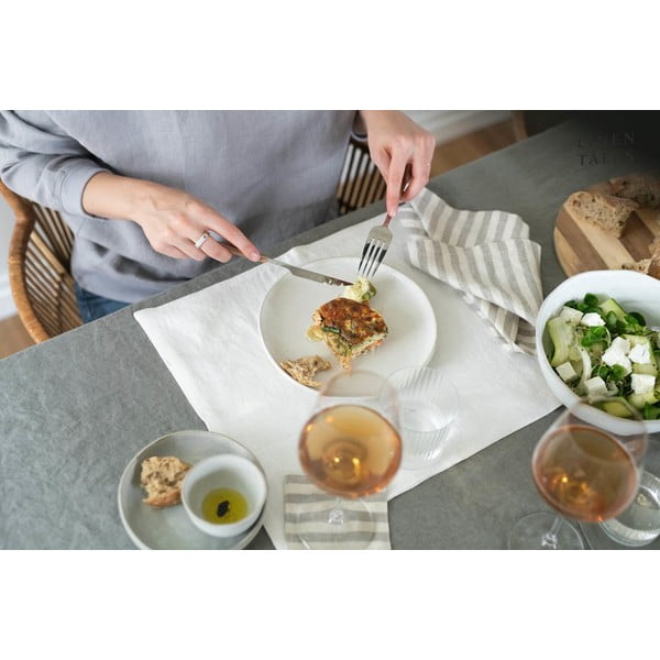 Prosop de vase din in 45x65 cm Natural White Stripes – Linen Tales-image-2